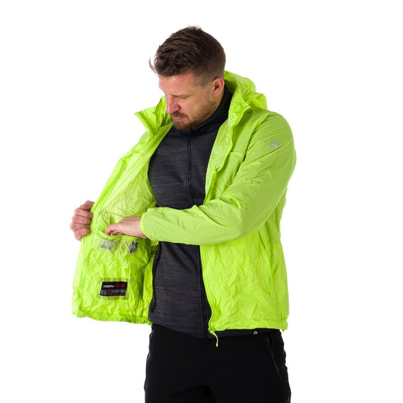 Pánska vodotesná zbaliteľná outdoorová bunda NORTHFINDER Northkit Zelená - Bundy & Vesty - 3