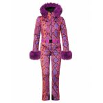 Overal GOLDBERGH Zafira Faux Border Snake Pink