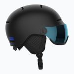 Lyžiarska prilba SALOMON Orka Visor Blk/Un Fls Blue