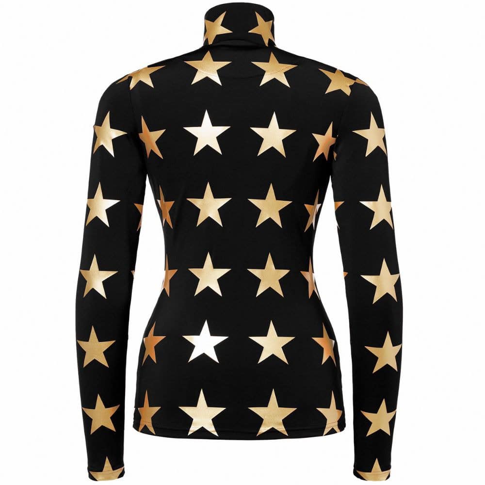 Dámsky rolák GOLDBERGH Lunaria Ski Pully Black / Gold - Dámske oblečenie - 2