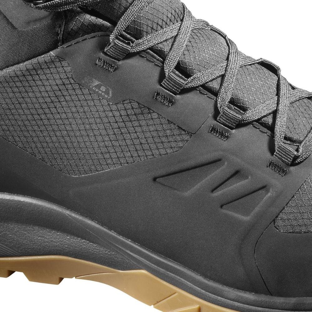 Obuv SALOMON OUTsnap Cswp Black/Ebony/Gum1a - Zimná obuv - 3