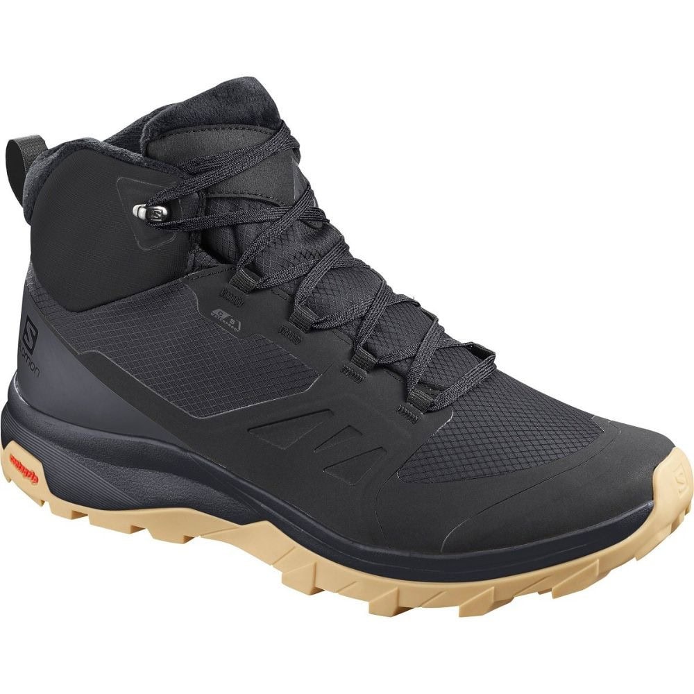 Obuv SALOMON OUTsnap Cswp Black/Ebony/Gum1a - Zimná obuv - 1