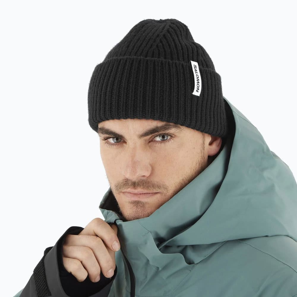 Čiapka SALOMON Snowbird Beanie U Deep Black - Čiapky - 3