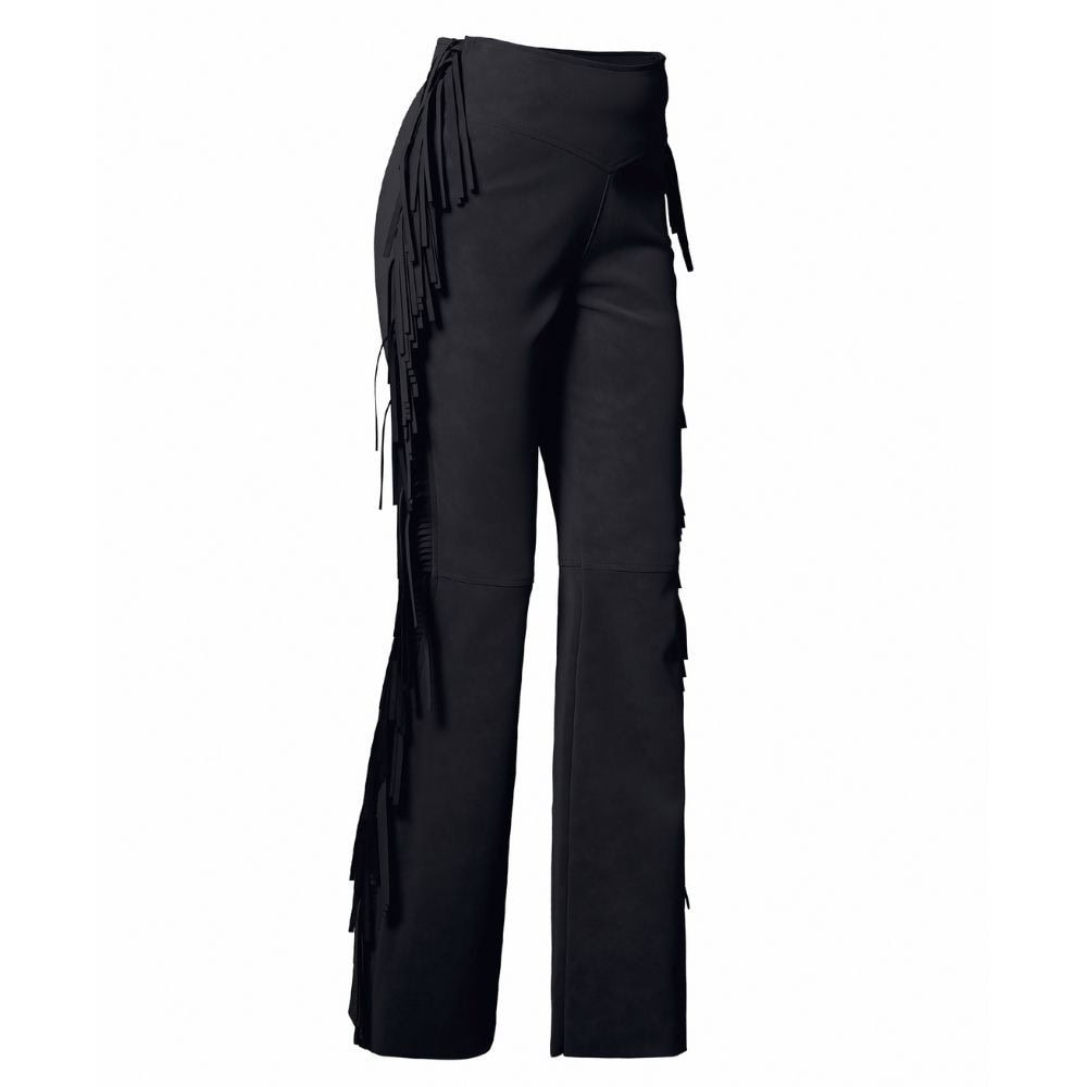 Nohavice GOLDBERGH Lina so strapcami Black - Tepláky - 4
