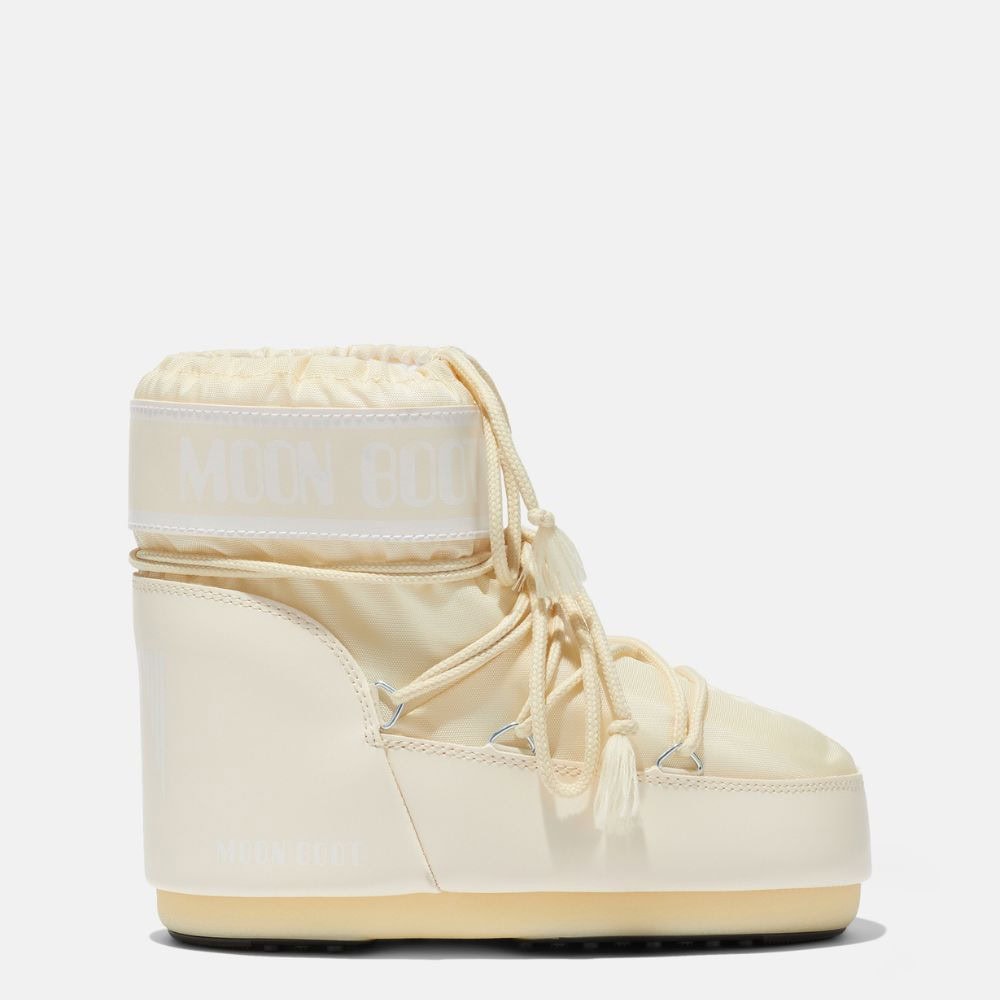 Snehule MOON BOOT Icon Low Nylon Cream - Zimná obuv - 1