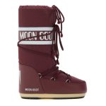 Snehule MOON BOOT Icon Nylon Burgundy