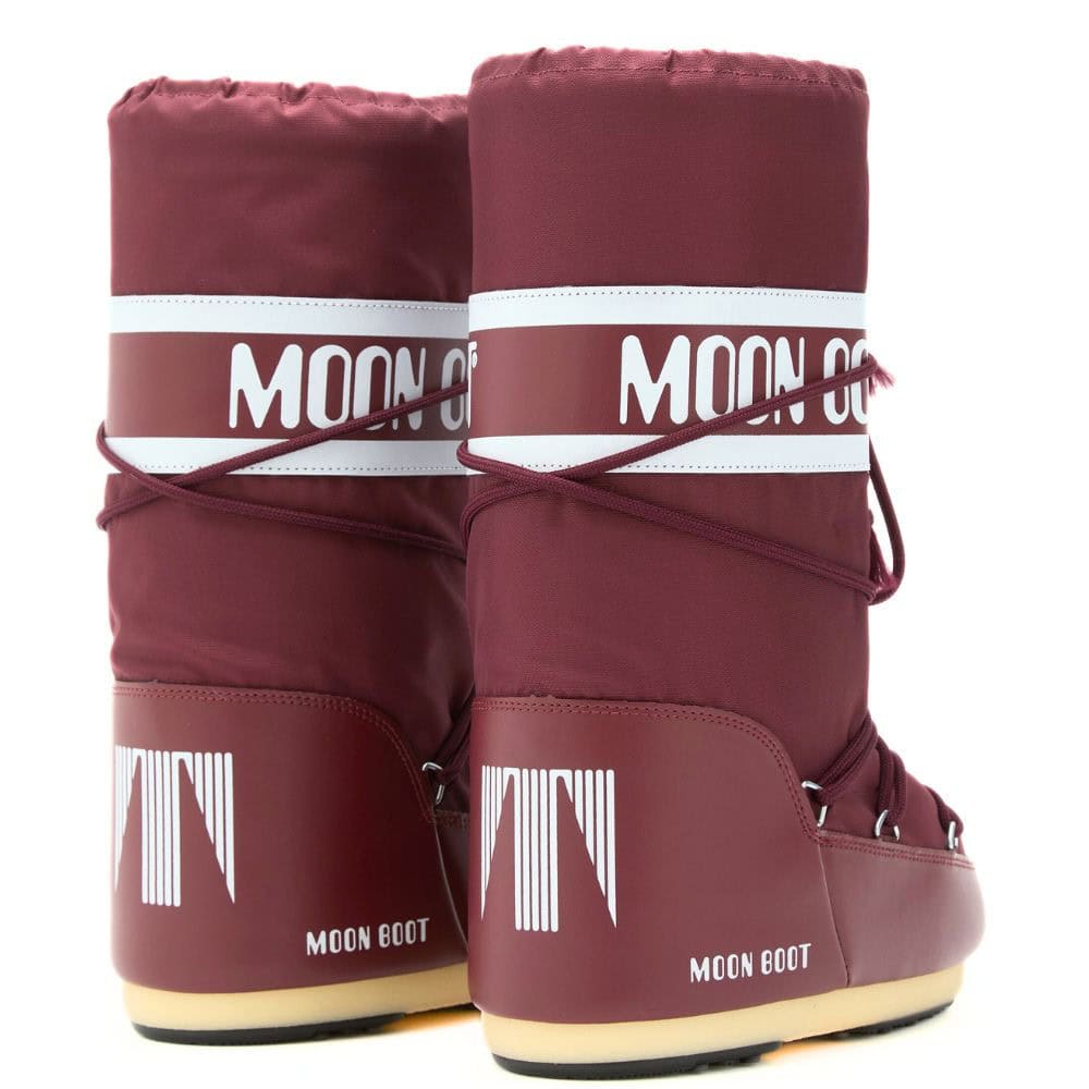 Snehule MOON BOOT Icon Nylon Burgundy - Zimná obuv - 2