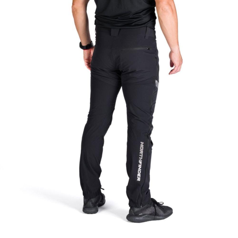 Softshellové nohavice NORTHFINDER Ganek Black - Turistické nohavice - 2