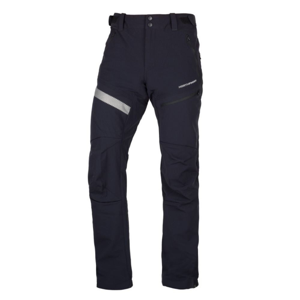 Softshellové nohavice NORTHFINDER Ganek Black - Turistické nohavice - 3