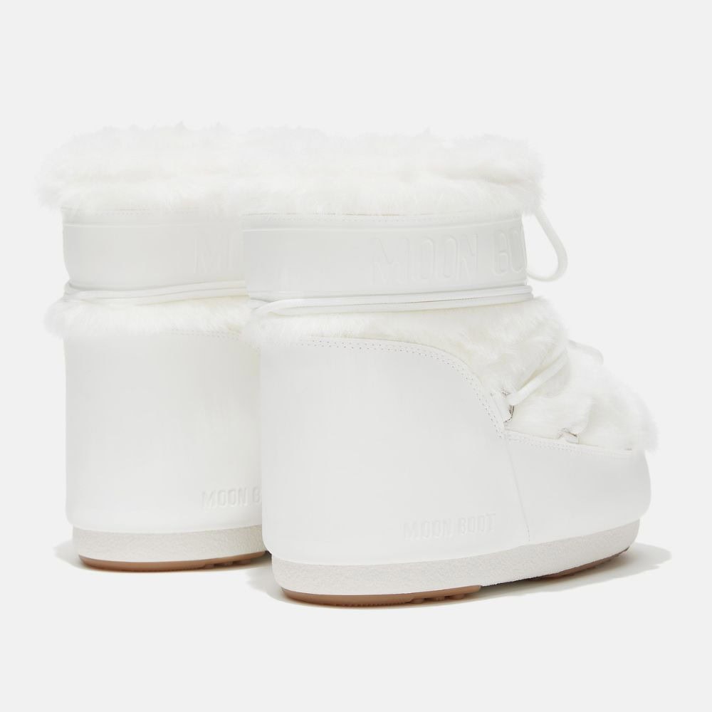 Snehule MOON BOOT Low Faux Fur White - Zimná obuv - 2