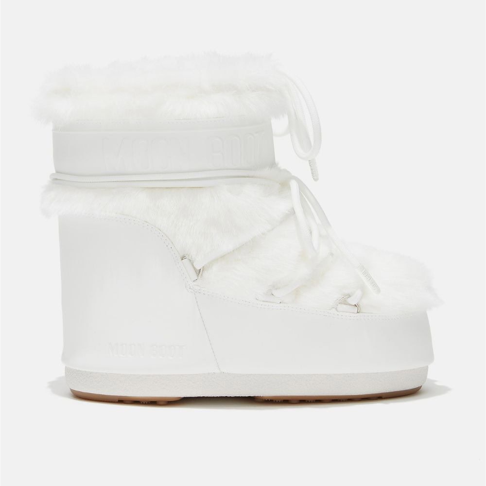 Snehule MOON BOOT Low Faux Fur White - Zimná obuv - 1