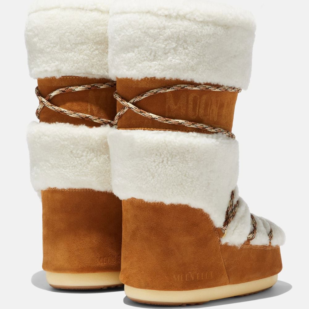 Snehule MOON BOOT Icon Shearling Whisky/ Off White - Zimná obuv - 2
