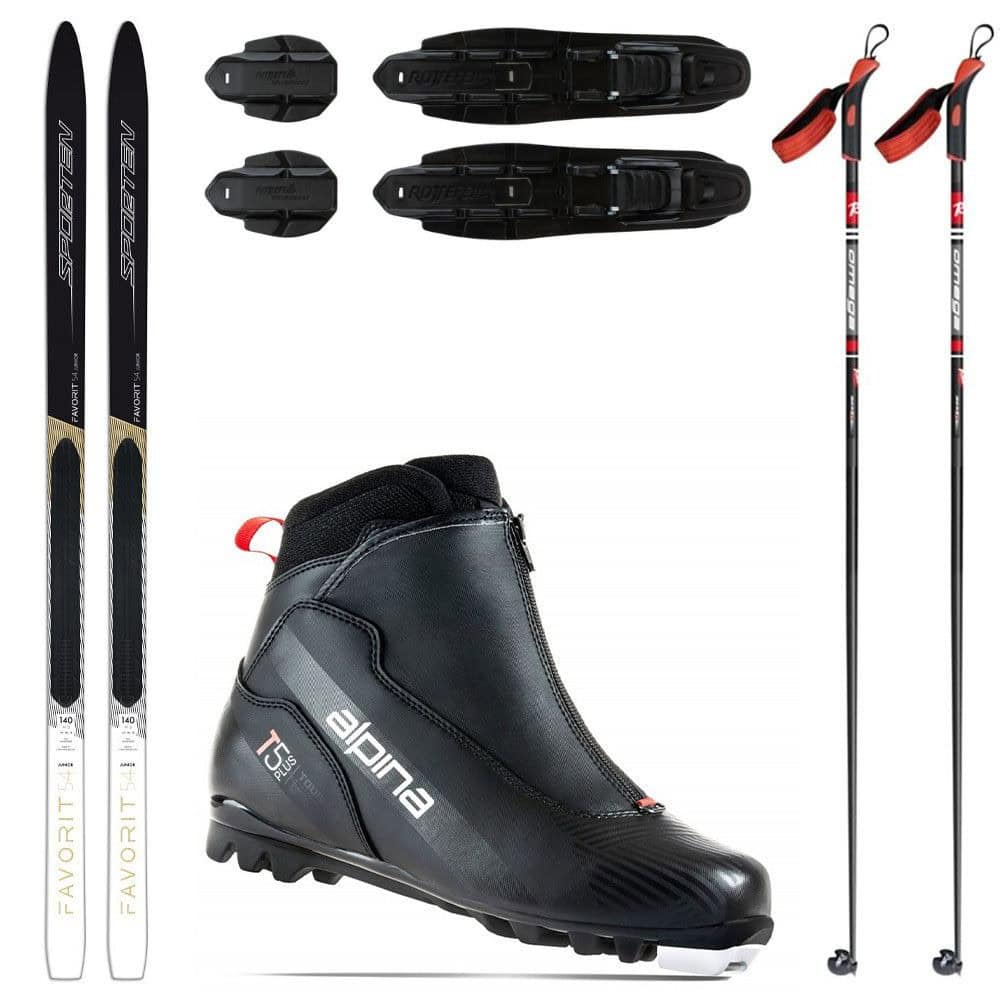Bežkový set SPORTEN Favorit Jr Mg 54 s viazaním + obuv ALPINA T5 Plus + palice - Detské sety - 1