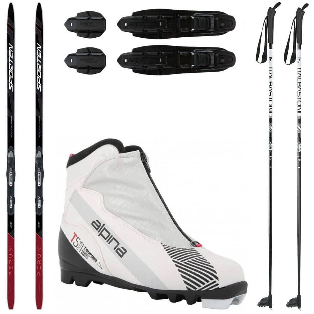 Bežkový set SPORTEN Perun Pro Skin W so stúpacím pásom + viazanie + topánky Alpina + palice - Dámske sety - 1