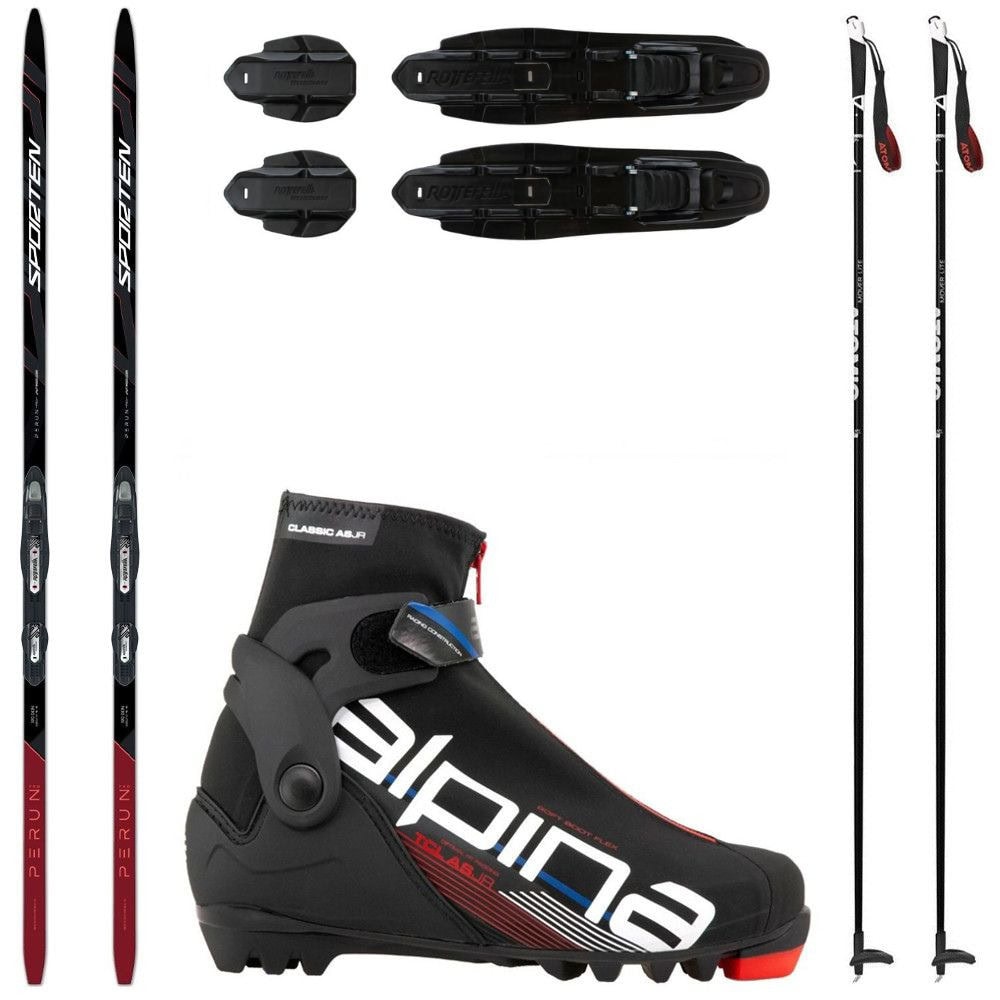 Dámsky bežkový set SPORTEN Perun Pro Skin W so stúpacím pásom + viazanie + topánky Alpina T Classic + palice - Dámske sety - 1