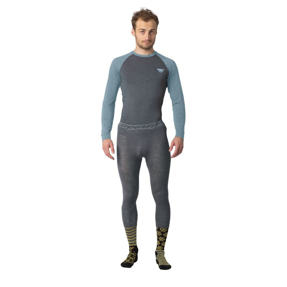 Termo tričko DYNAFIT Tour Light Merino M L/S TEE Smoke Blue - Športové termoprádlo - 3