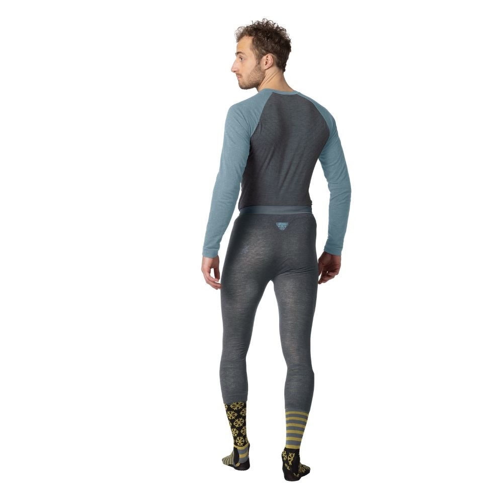 Termo tričko DYNAFIT Tour Light Merino M L/S TEE Smoke Blue - Športové termoprádlo - 4