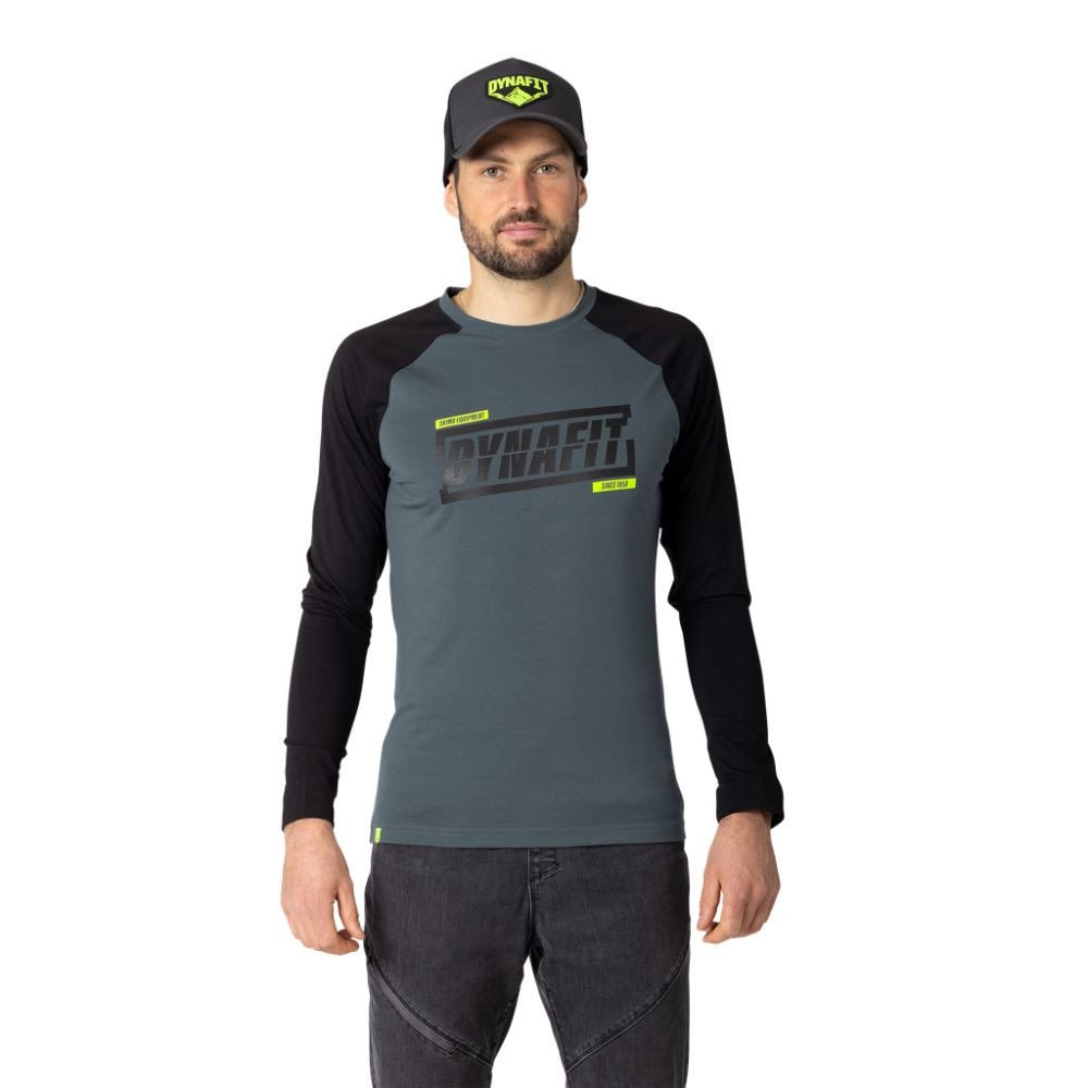 Tričko DYNAFIT 24/7 M L/S TEE Cinder - DYNAFIT - 1