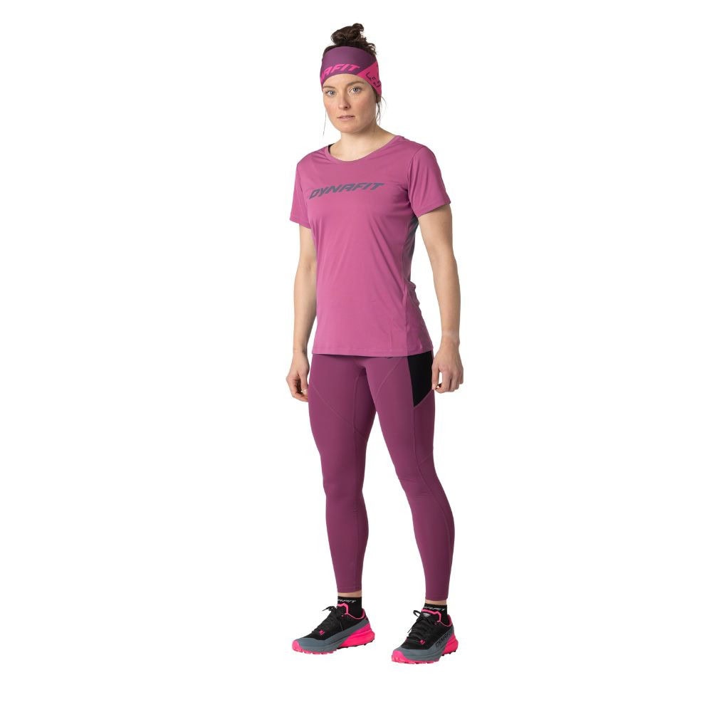 Tričko DYNAFIT Traverse 2 W S/S TEE Magenta - Dámske oblečenie - 2