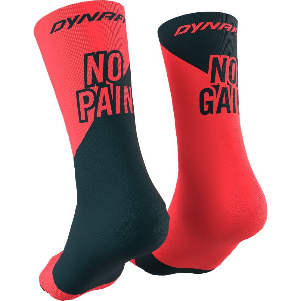 Ponožky DYNAFIT No Pain No Gain SK Fluo Coral - Ponožky - stredné - 1