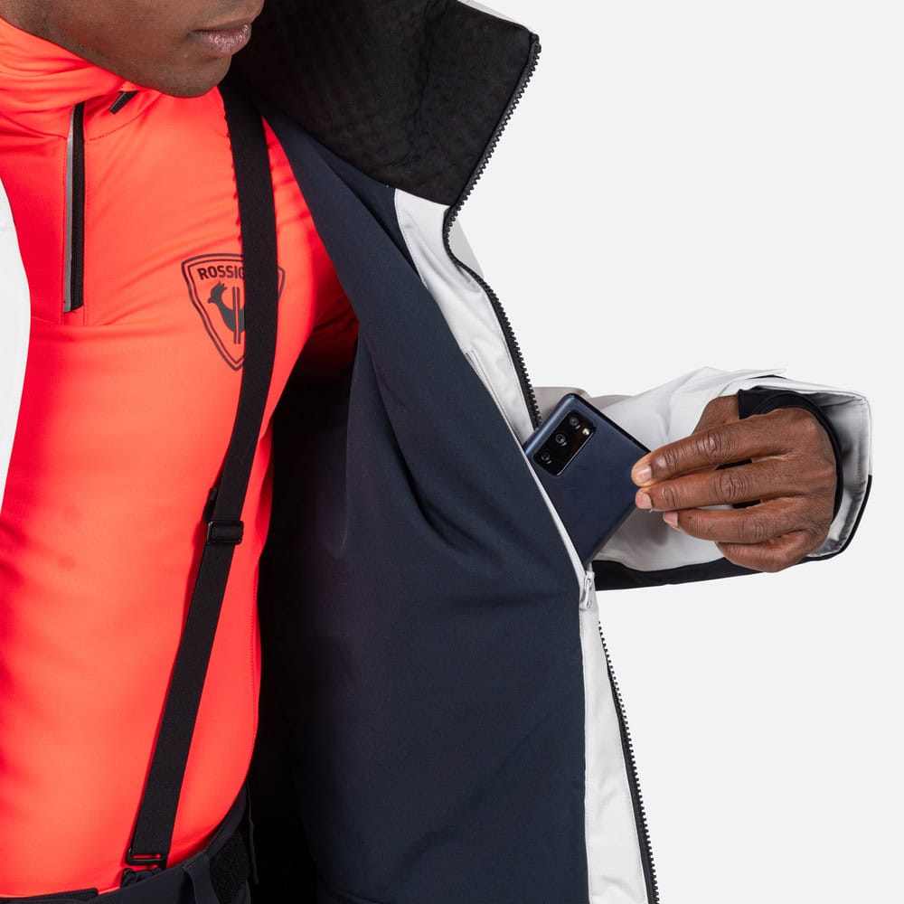 Lyžiarska bunda ROSSIGNOL Hero Blackside Insulated JKT Soft Grey - Lyžiarske bundy - 12