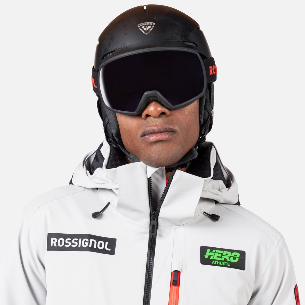 Lyžiarska bunda ROSSIGNOL Hero Blackside Insulated JKT Soft Grey - Lyžiarske bundy - 4