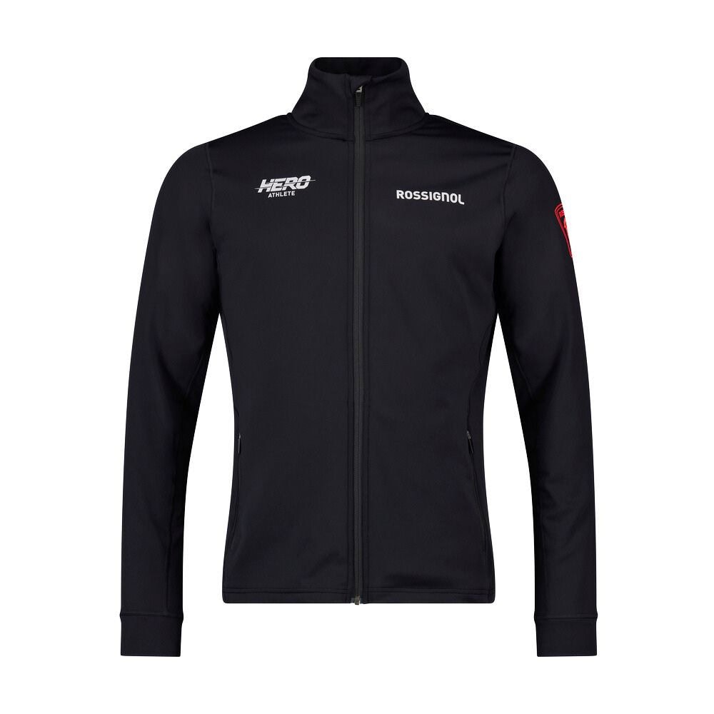 Mikina ROSSIGNOL Hero Mid Layer Stretch Jacket Black - Mikiny bez kapucne - 6