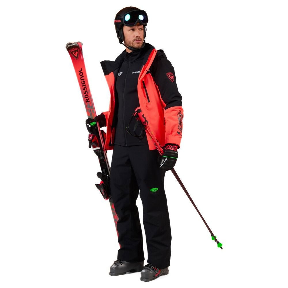 Mikina ROSSIGNOL Hero Mid Layer Stretch Jacket Black - Mikiny bez kapucne - 5