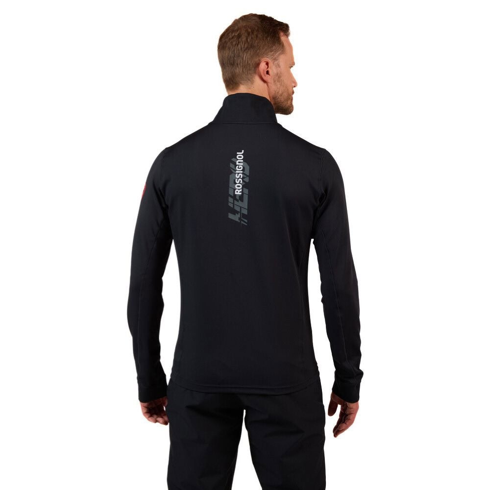 Mikina ROSSIGNOL Hero Mid Layer Stretch Jacket Black - Mikiny bez kapucne - 2