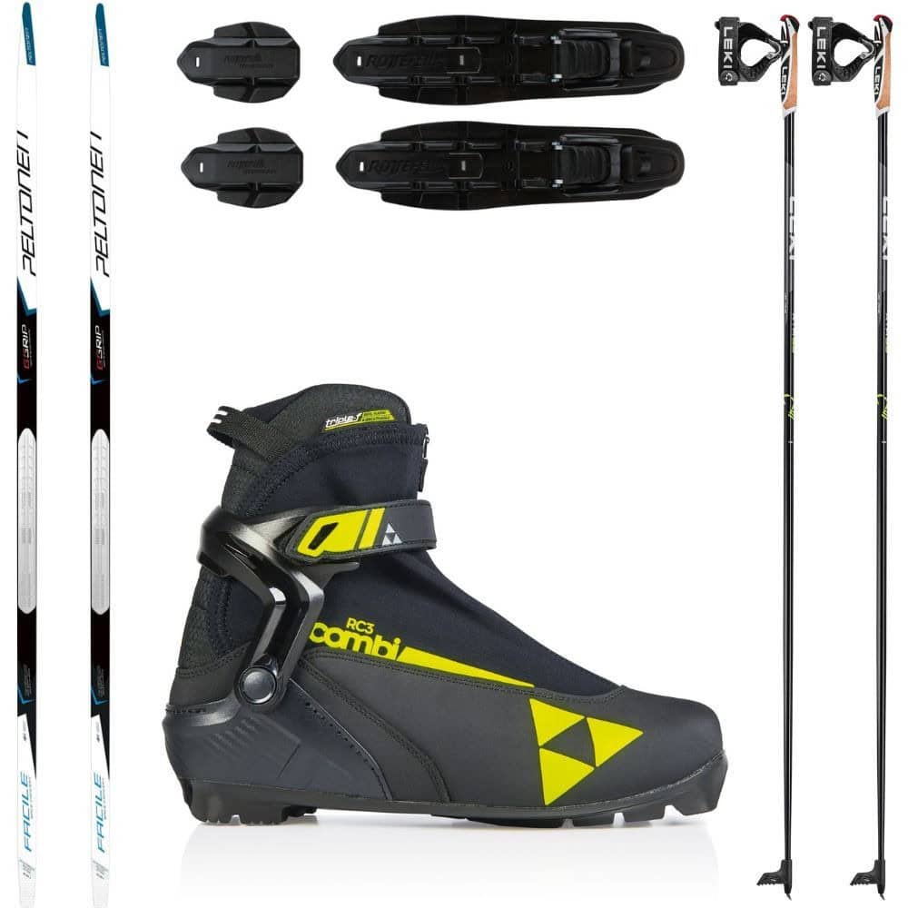 Bežkový set PELTONEN G-GRIP Facile + obuv Fischer RC3 + palice - Pánske sety - 1