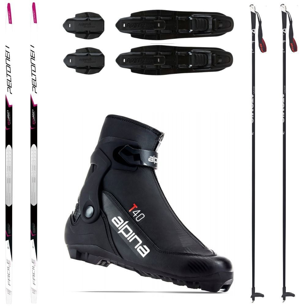 Bežkový set PELTONEN G-Grip Facile W + obuv Alpina T40 + palice - Dámske sety - 1
