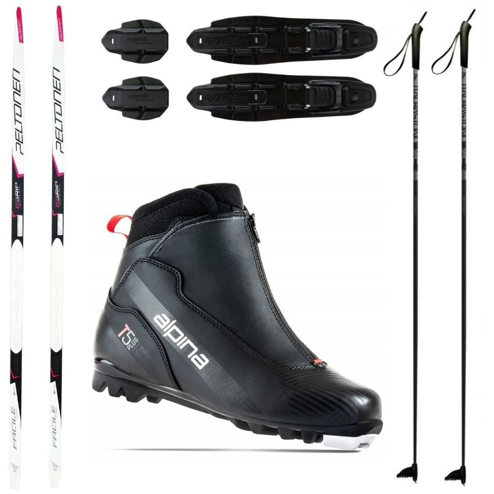 Dámsky bežkový set PELTONEN G-Grip Facile W + obuv Alpina T5 Plus + palice - Dámske sety - 1