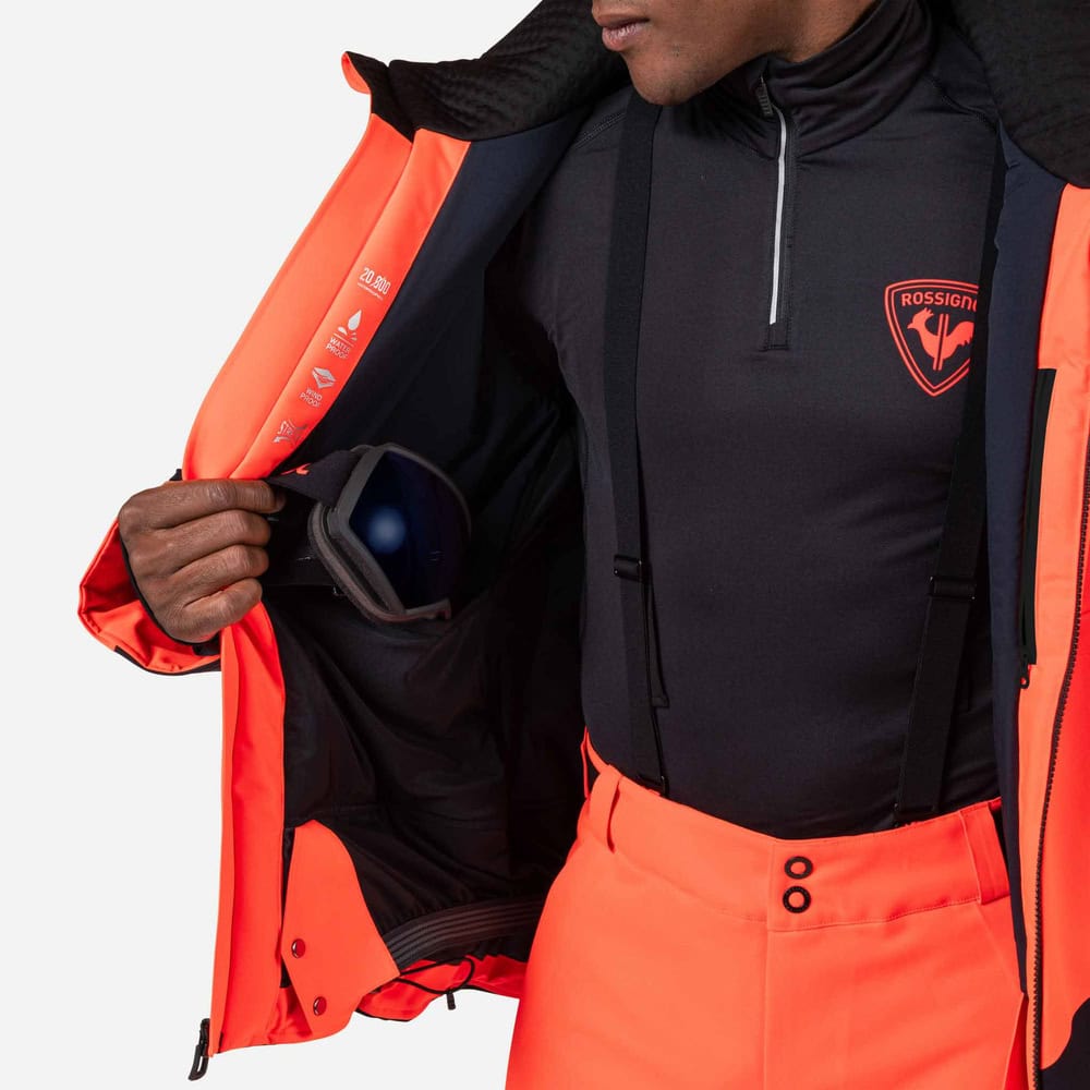Lyžiarska bunda ROSSIGNOL Hero Blackside Insulated JKT Neon Red - Lyžiarske bundy - 6