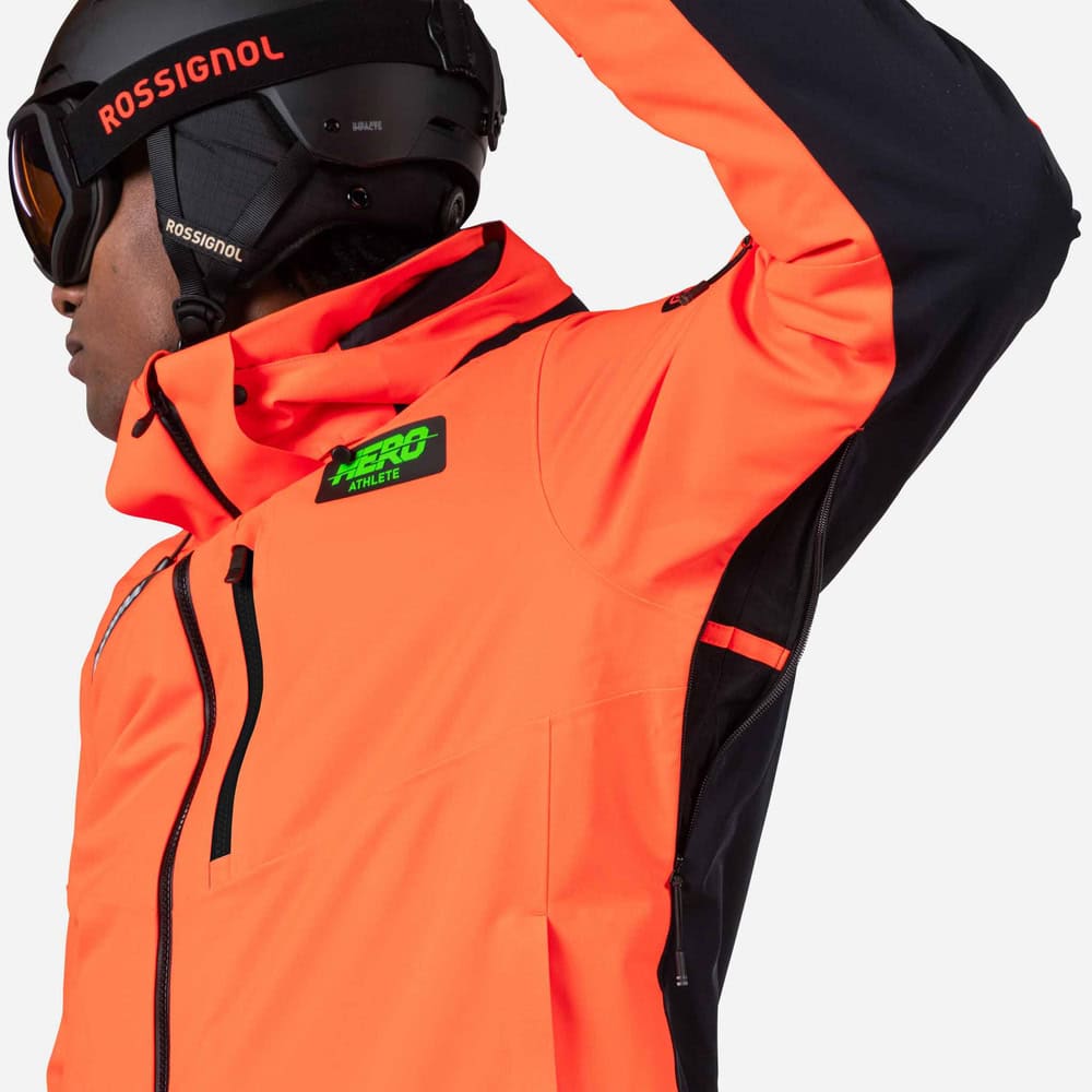 Lyžiarska bunda ROSSIGNOL Hero Blackside Insulated JKT Neon Red - Lyžiarske bundy - 12