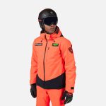 Lyžiarska bunda ROSSIGNOL Hero Blackside Insulated JKT Neon Red