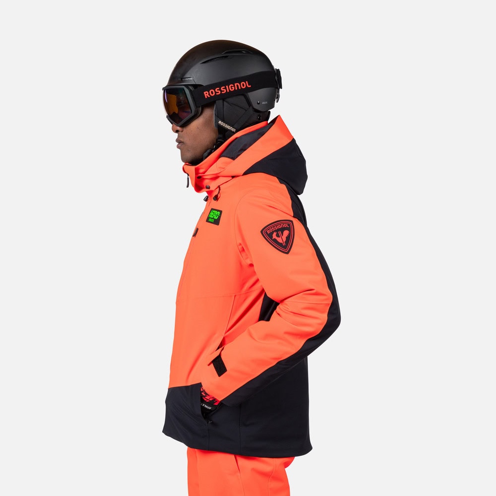 Lyžiarska bunda ROSSIGNOL Hero Blackside Insulated JKT Neon Red - Lyžiarske bundy - 3