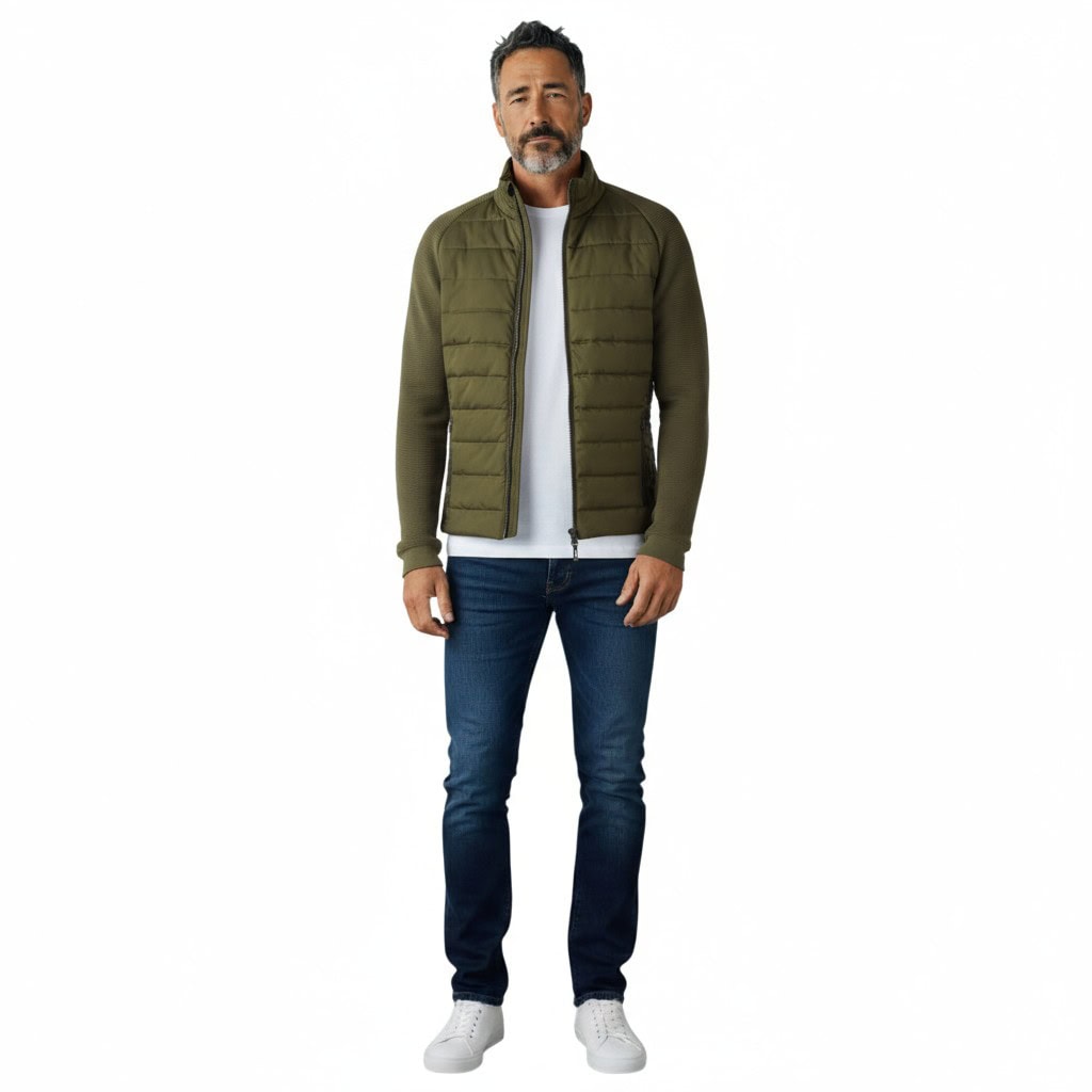 Bunda NEWLAND Man Full Zip Khaki - Bundy & Vesty - 2