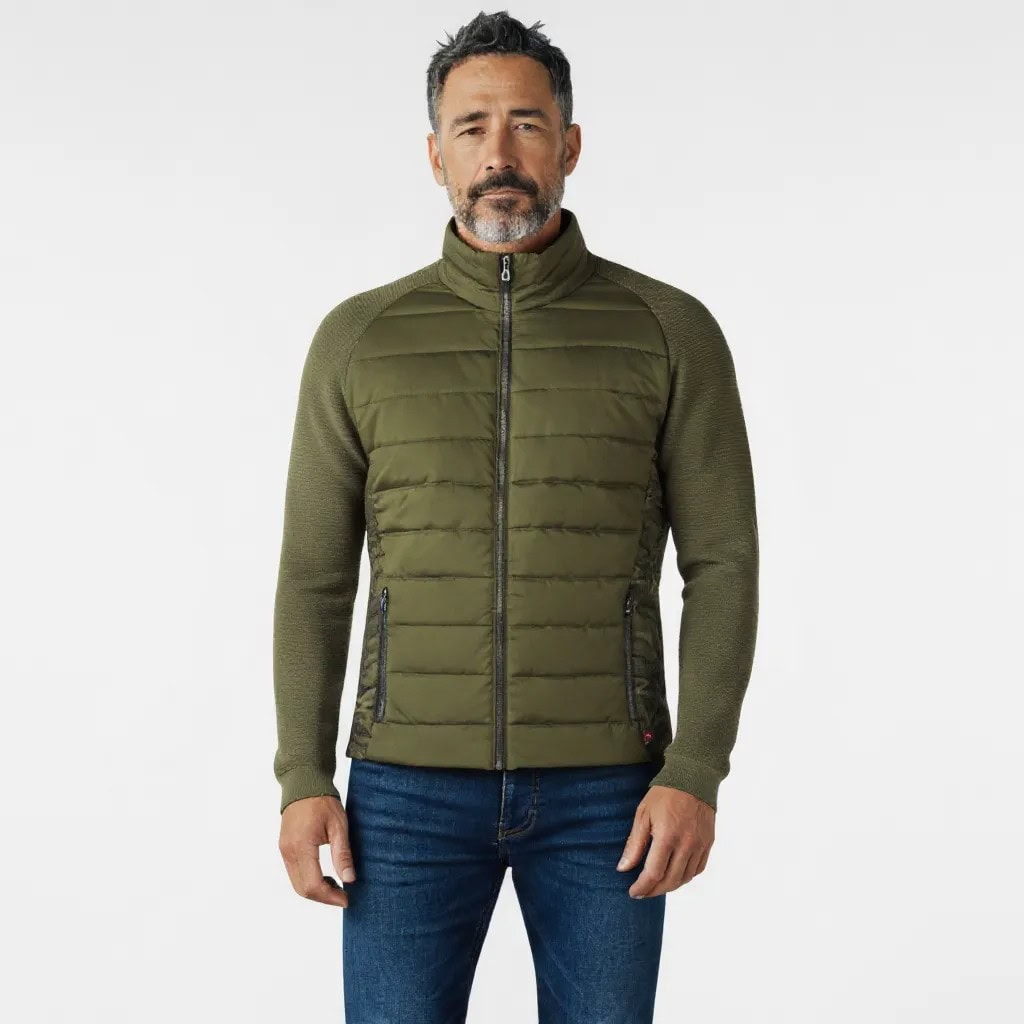 Bunda NEWLAND Man Full Zip Khaki - Bundy & Vesty - 1