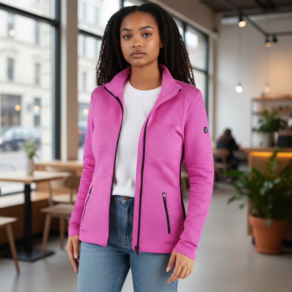 Mikina NEWLAND Merope fuxia/black - Mikiny bez kapucne - 1