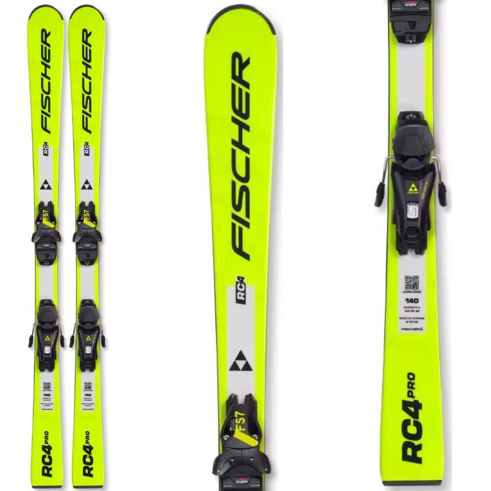 Zjazdové lyže FISCHER RC4 Pro JRS + viazanie FS 7 GW CA JRS - Detské lyže - 1