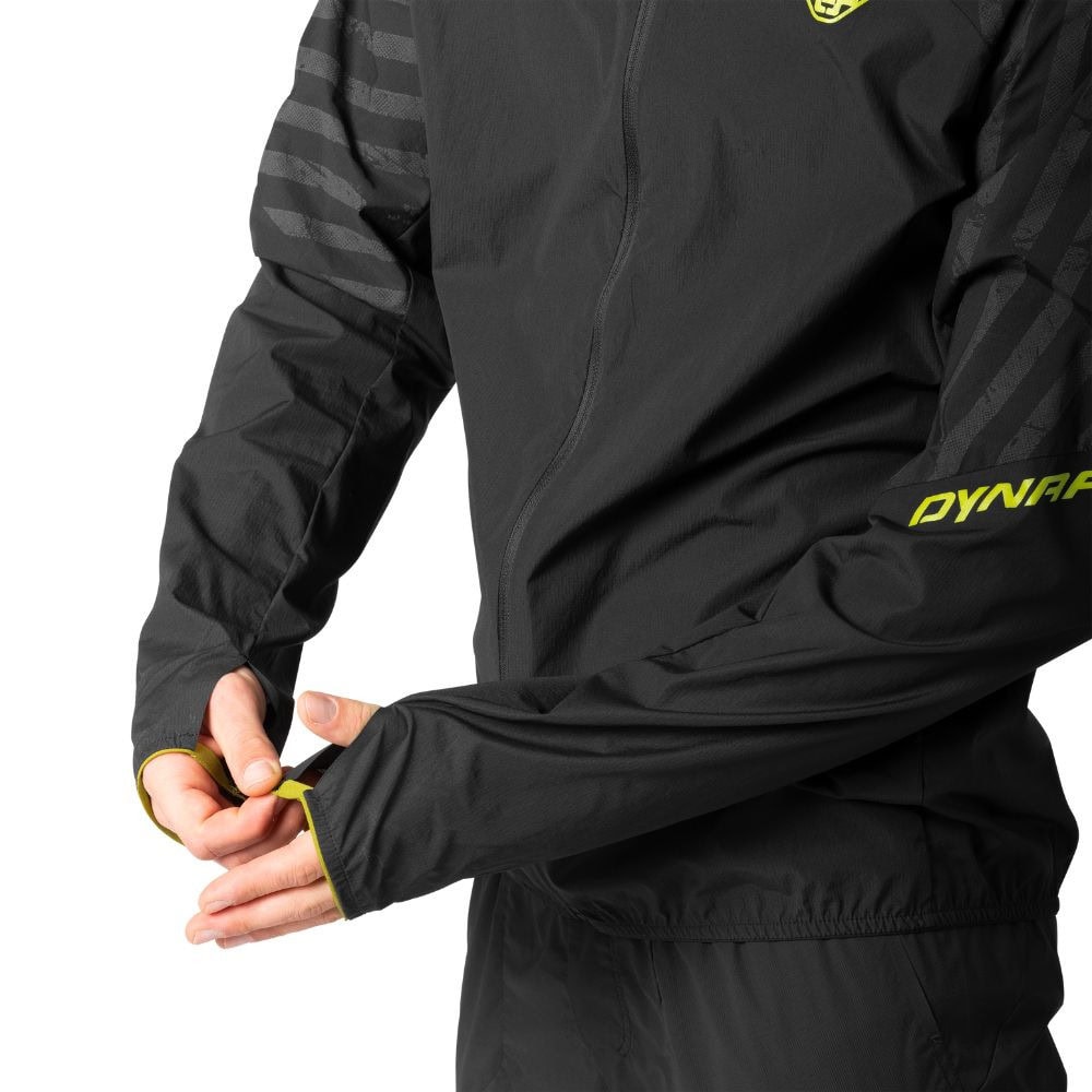 Bunda DYNAFIT Trail Reflective Wind Jacket Men Black - Bundy & Vesty - 5