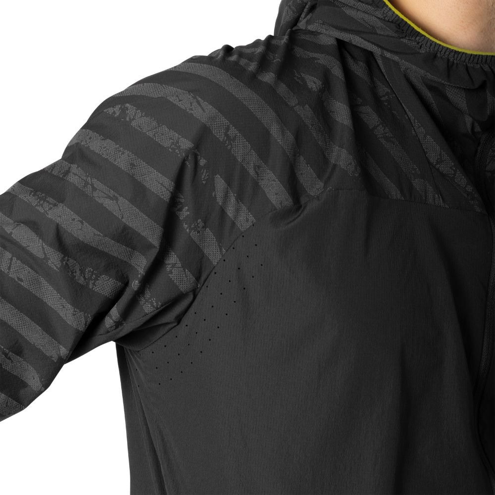 Bunda DYNAFIT Trail Reflective Wind Jacket Men Black - Bundy & Vesty - 7