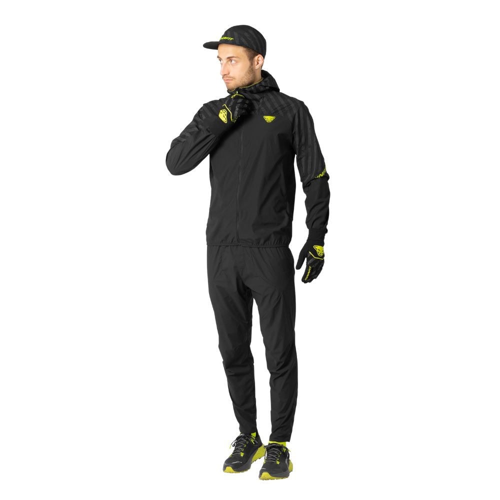 Bunda DYNAFIT Trail Reflective Wind Jacket Men Black - Bundy & Vesty - 3