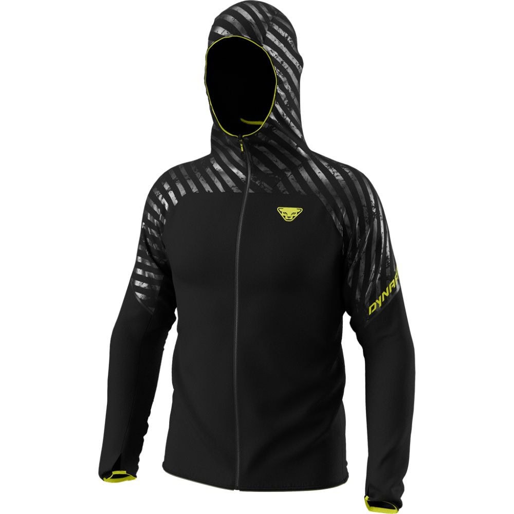 Bunda DYNAFIT Trail Reflective Wind Jacket Men Black - Bundy & Vesty - 1