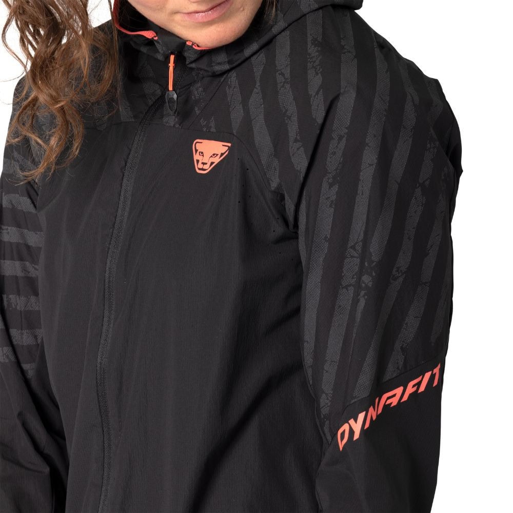Bunda DYNAFIT Trail Reflective Wind Jacket Women Black - Bundy & Overaly & Vesty - 7