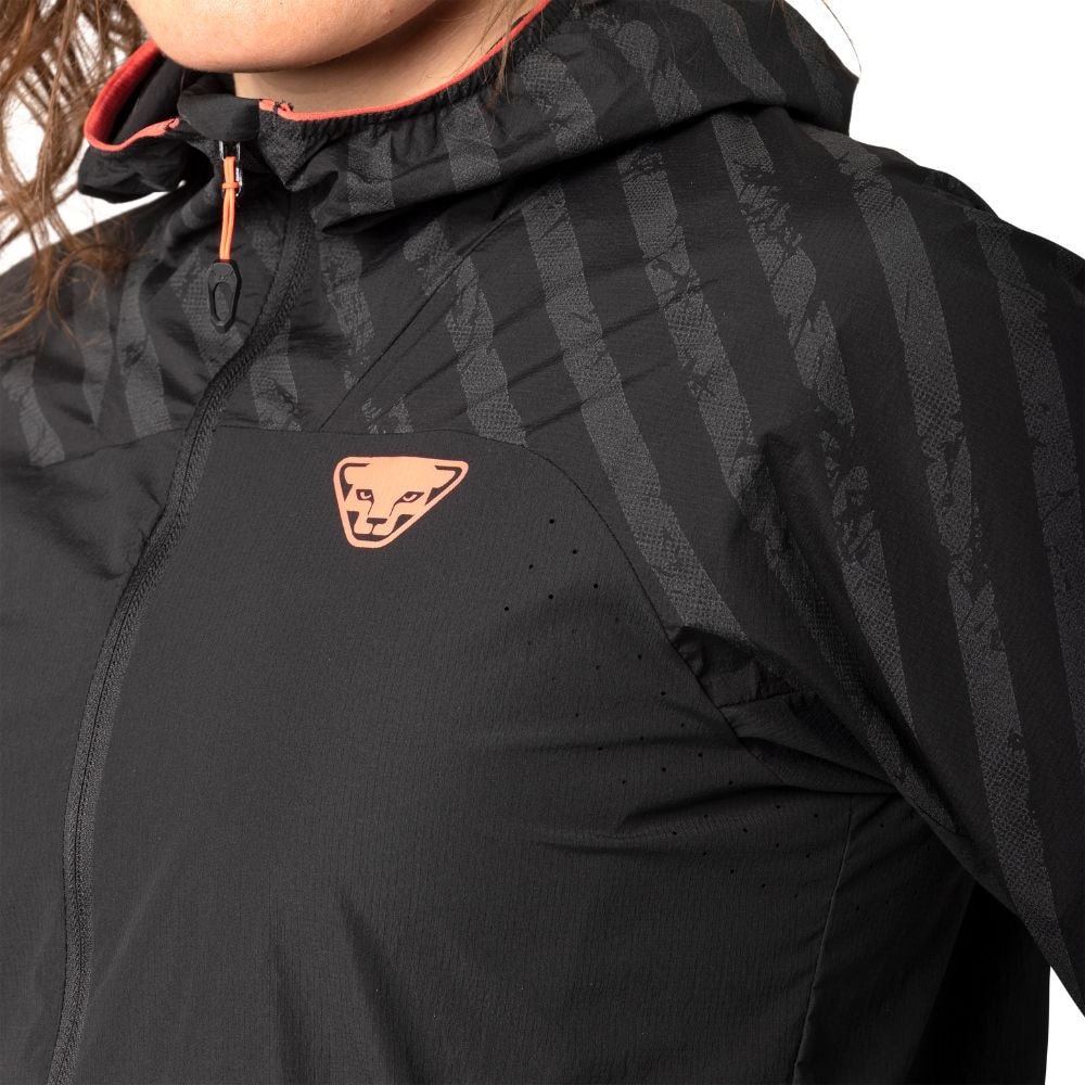 Bunda DYNAFIT Trail Reflective Wind Jacket Women Black - Bundy & Overaly & Vesty - 8