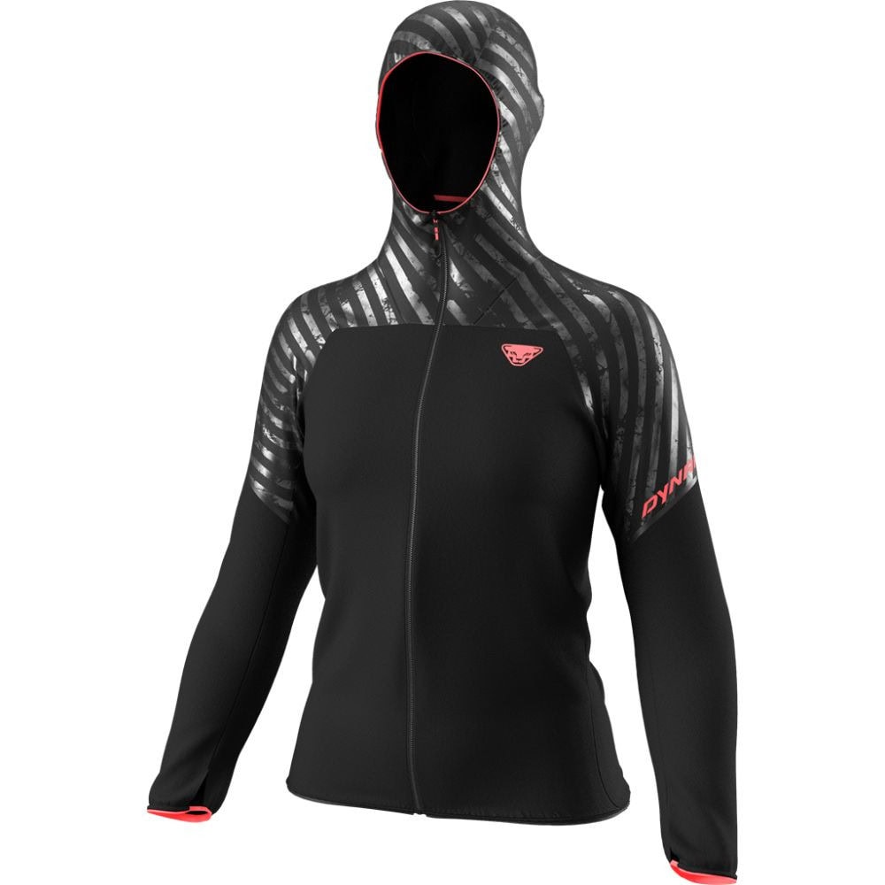 Bunda DYNAFIT Trail Reflective Wind Jacket Women Black - Bundy & Overaly & Vesty - 1