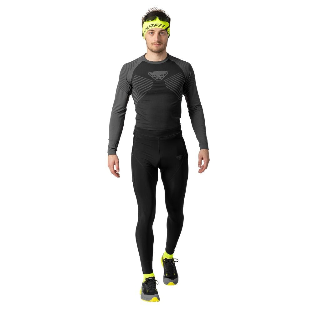 Legíny DYNAFIT Winter Running Tights Men Black - Kompresné - legíny - 2