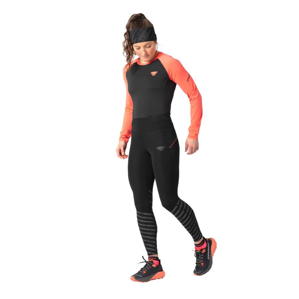 Legíny DYNAFIT Trail Reflective Tights Women Black - Legíny - 4