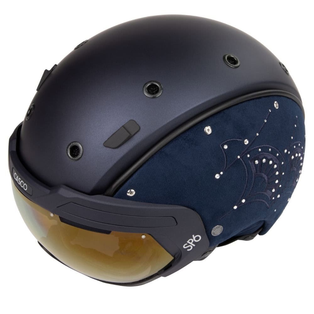 Lyžiarska prilba CASCO SP-6 Majesty Nocturne Blue Nubuk Crystal - Prilby s priezorom - 5